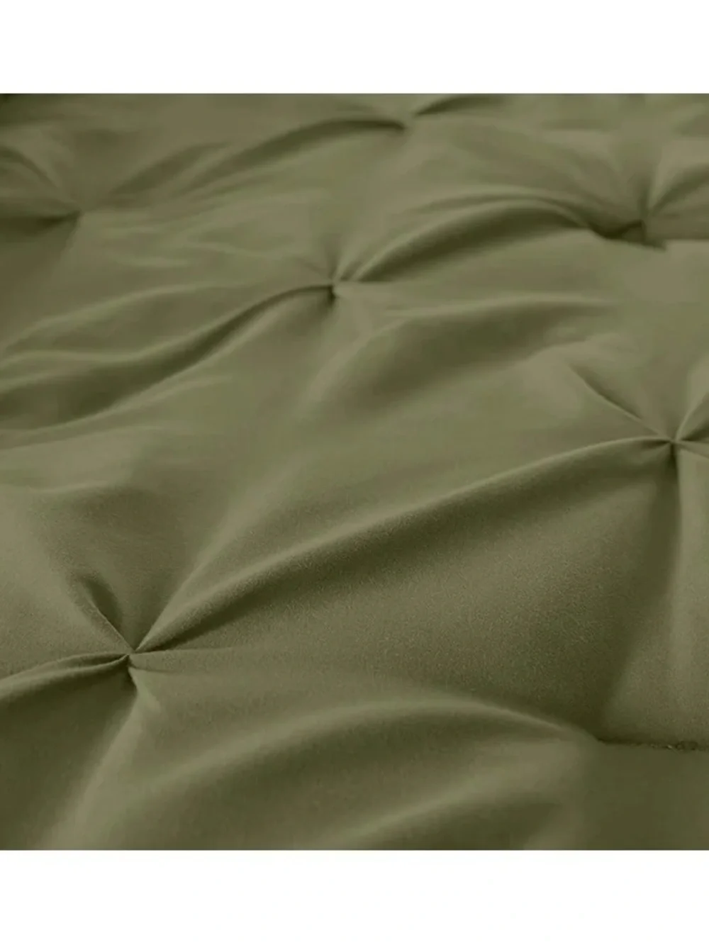 Olive Pin-tuck king size 3 piece Comforter Set
